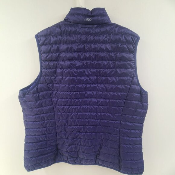 Eddie Bauer Puffer Vest Women’s Quilted 700 Down Fill Purple Insolated Size 2XL - Picture 4 of 6